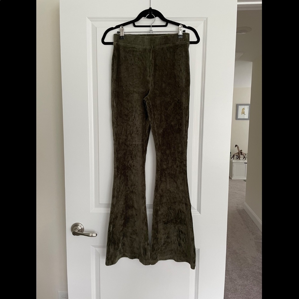 Aerie velvet flare pants